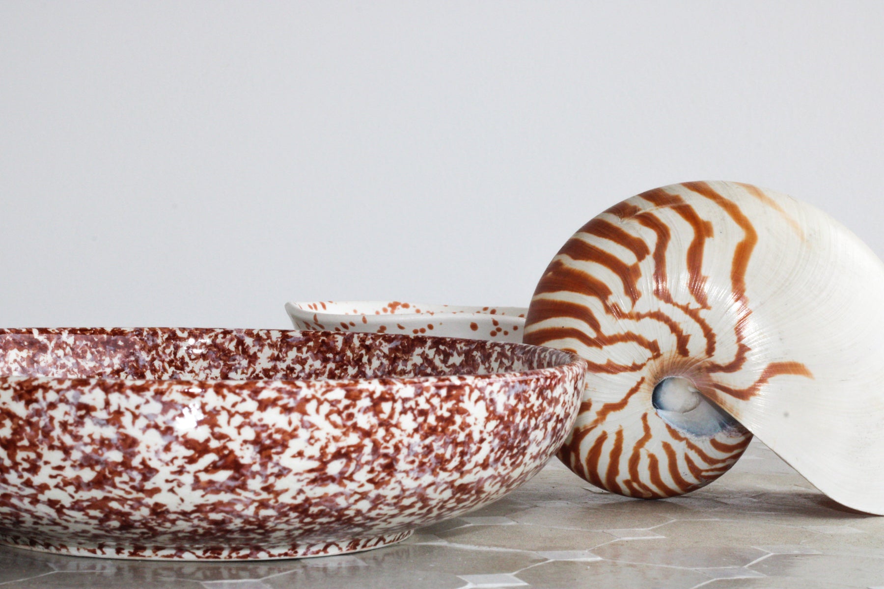 Granite Shallow Pasta Plate