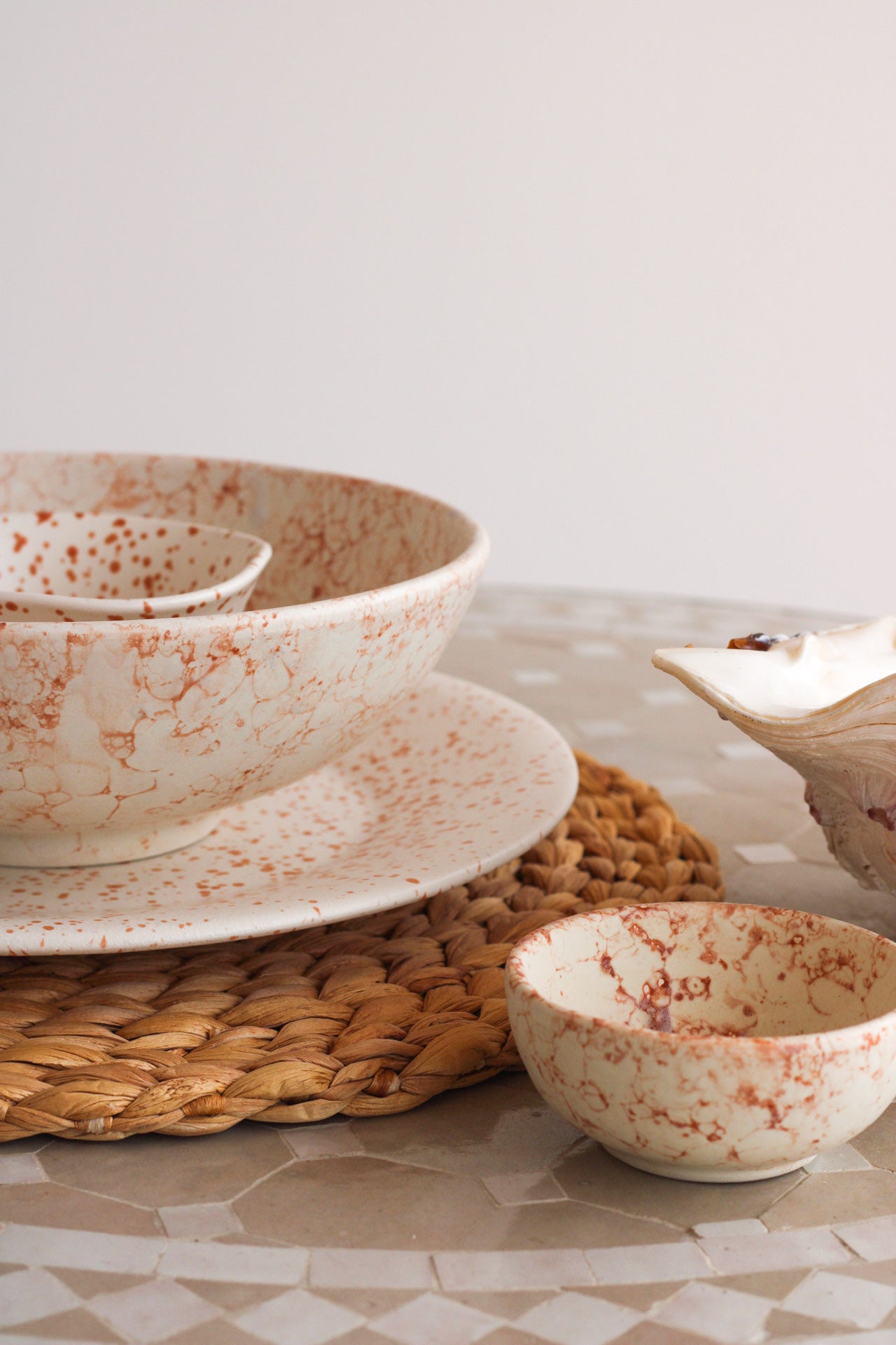 Marble Salsa Bowl