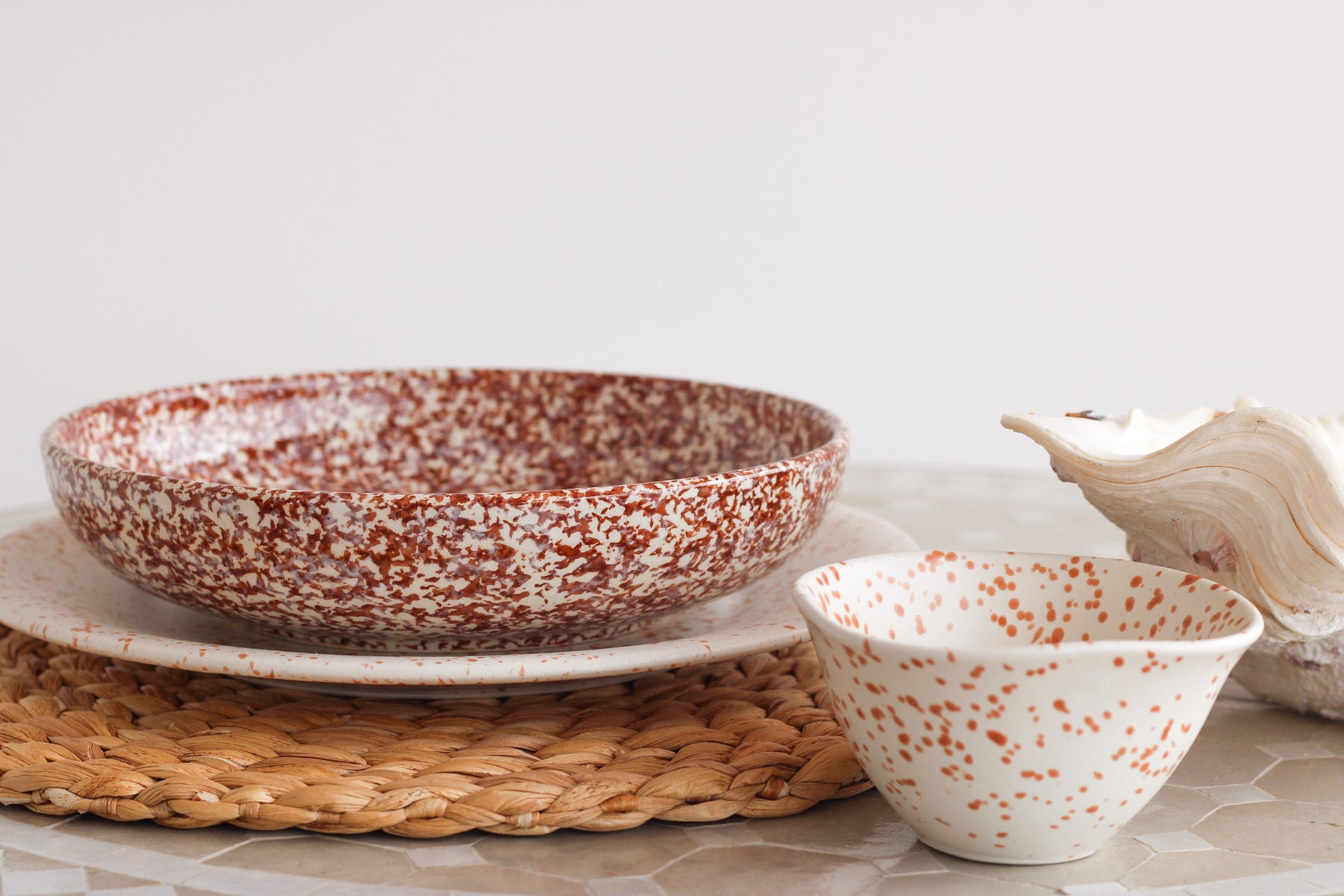 Granite Shallow Pasta Plate