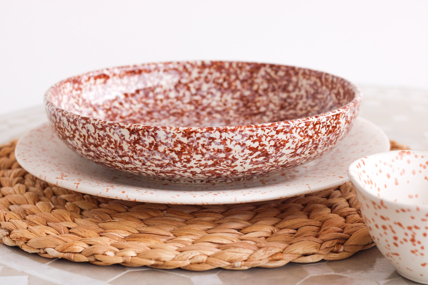 Granite Shallow Pasta Plate