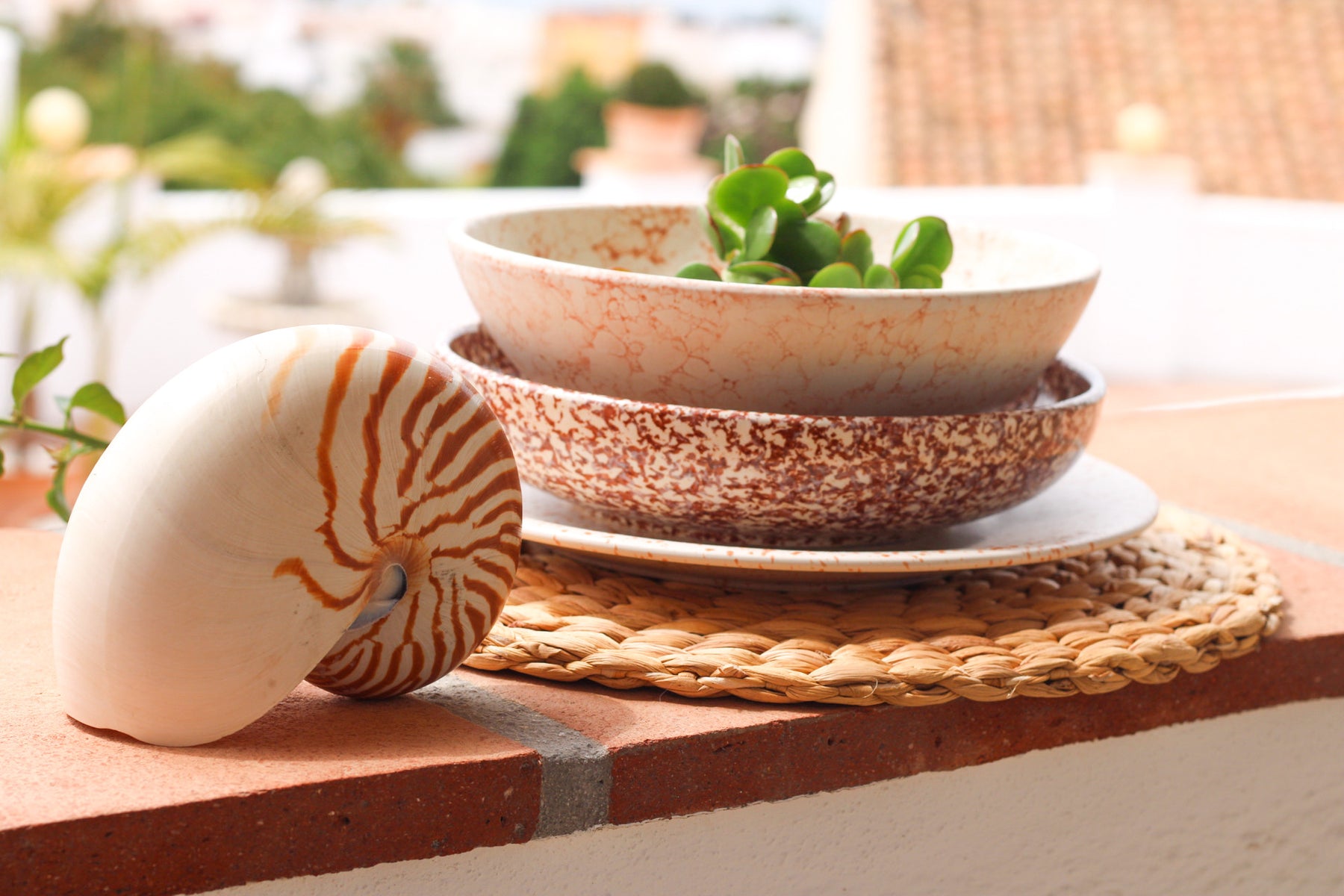 Granite Shallow Pasta Plate