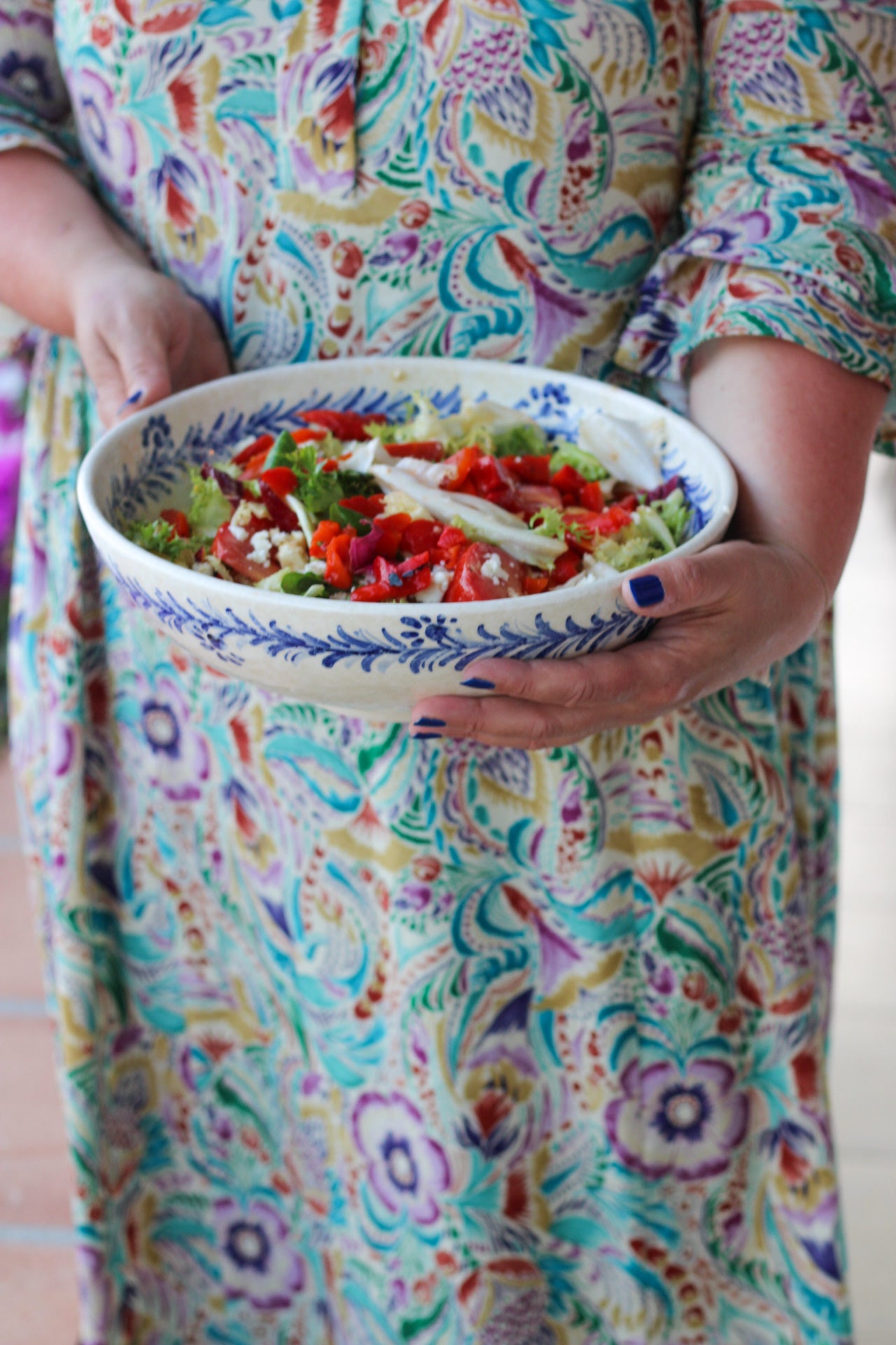 Floral Wide Bowl