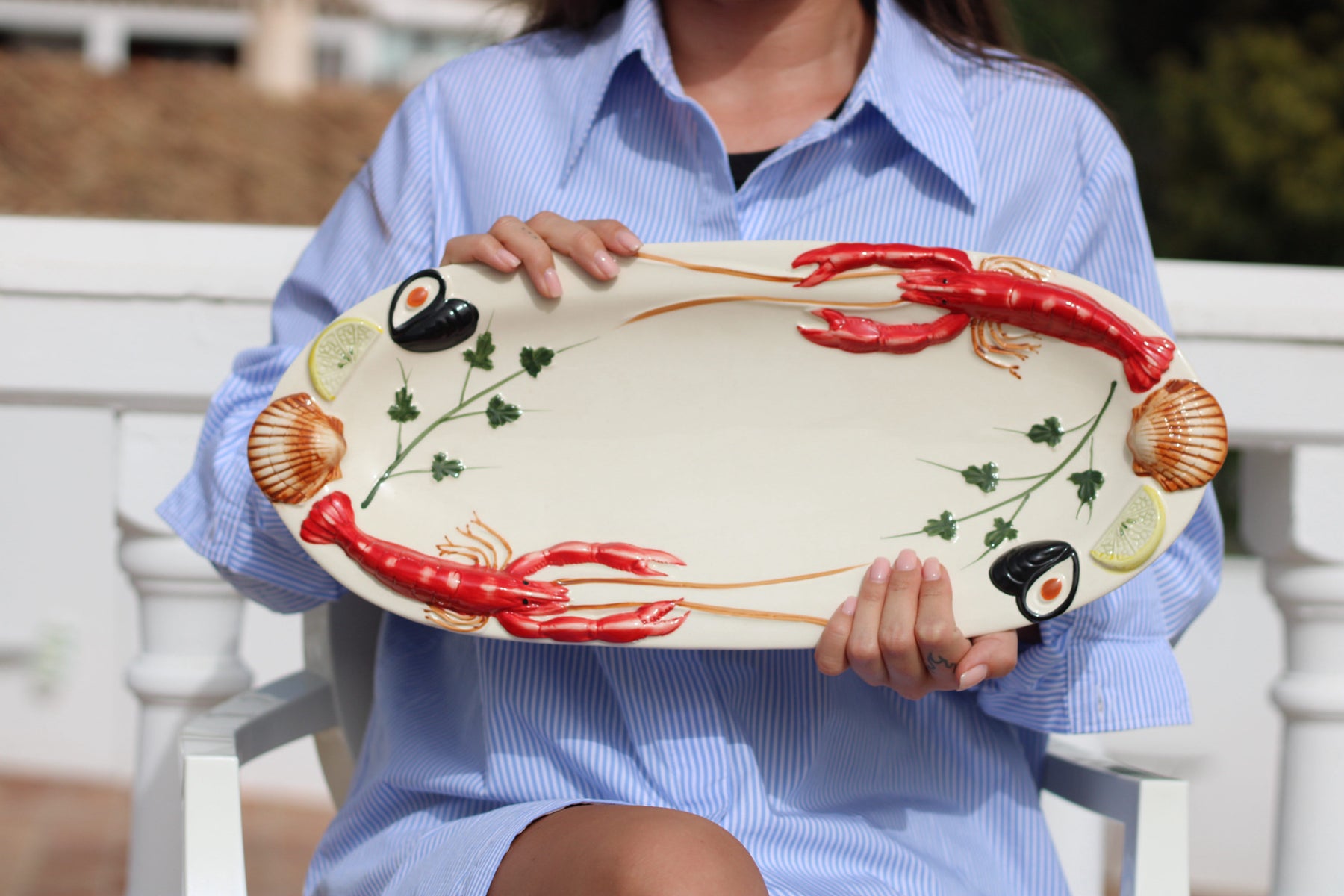 Seafood Long Serving Dish